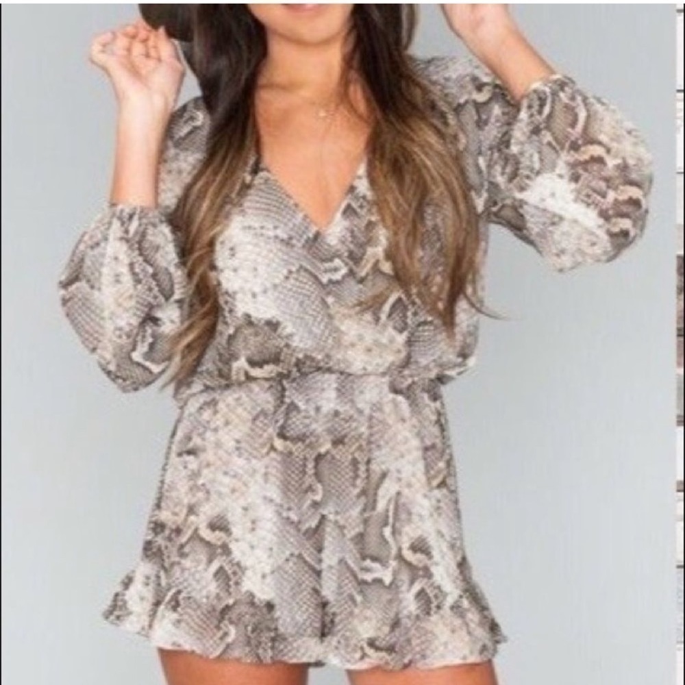 Show Me Your MuMu Rocky Romper in Snake